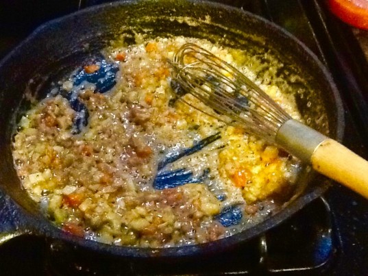 Making Crawfish Etoufee