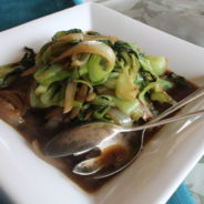 Bok Choy with Onion and Ginger