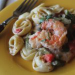 Tortellini and Shrimp Salad with Ravigote Sauce