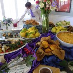 A Bridal Shower Menu of Comfort Food with a Citrus Rose Hibiscus Punch