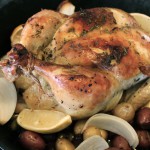 There's Always Room for Improving a Roasted Chicken-Roast Chicken with Olives, Garlic and Lemons