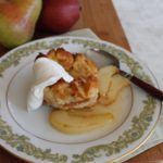Bread Pudding with Sautéed Pears for Fall