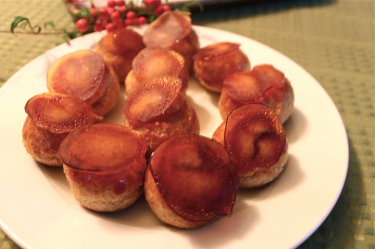 Profiteroles with Sugar Caps