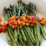 A New Take on Roasted Asparagus - Serve with Roasted Pepper Salsa