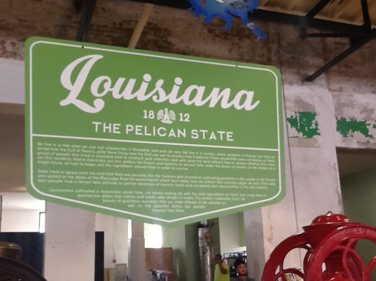 Louisiana exhibit at the Southern Food and Beverage Museum