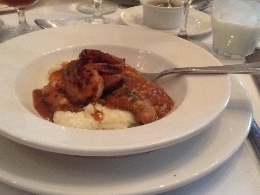 Grits and Grillades with Barbecue Shrimp