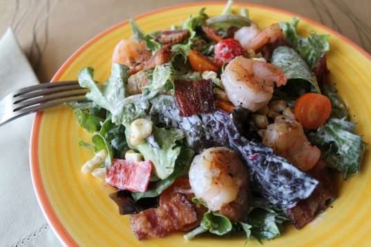 BLT with Shrimp Salad