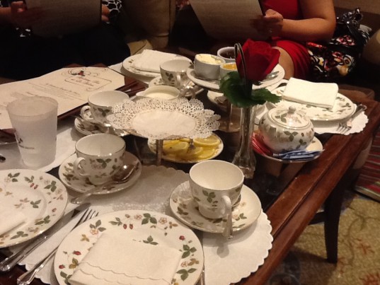 Table set for tea
