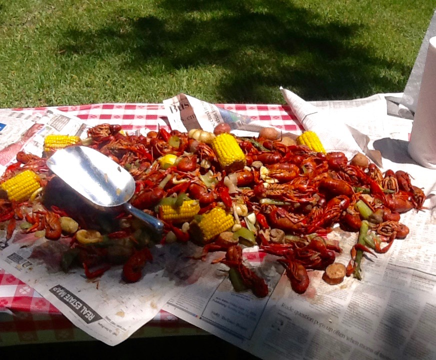 Crawfish Boil at the Home of John Besh Painperdu