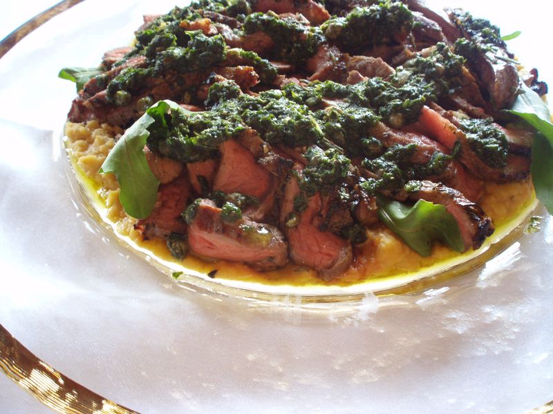 Grilled Tenderloin of Lamb with Salse Verde