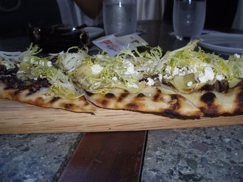 Tapenade, Artichoke and Frisee Flatbread