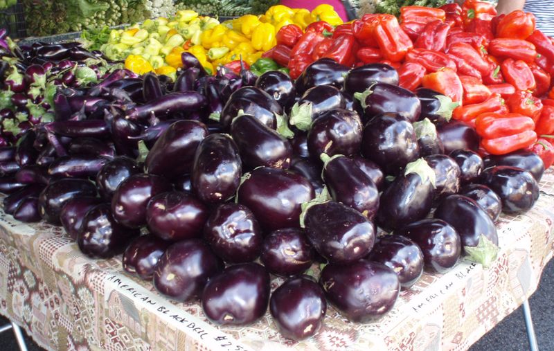 Eggplant and Peppers