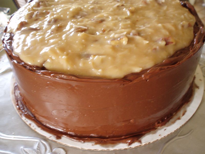 German Chocolate Cake- Second Coating GPerez