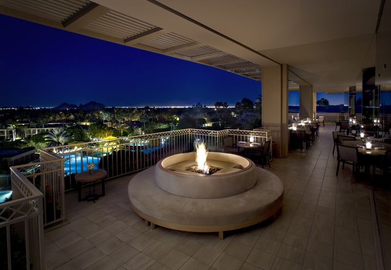 Fire Pit on Patio at Phoenician