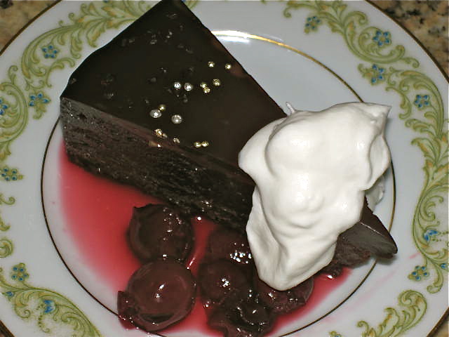 Chocolate Truffle Torte Slice