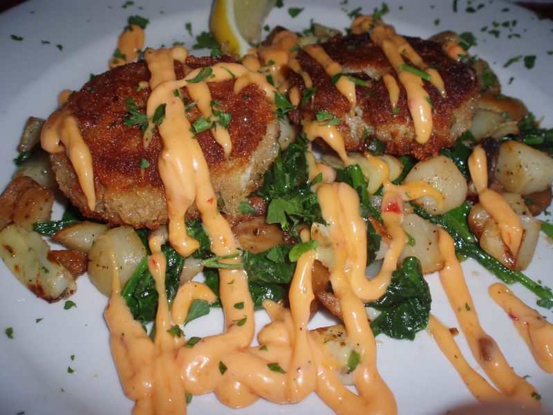 Crab Cakes at Pierre Maspero