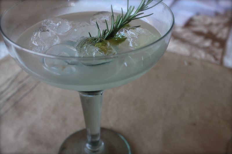 Rosarita- Rosemary Scented Margarita