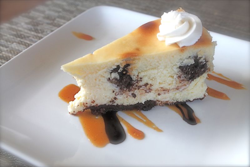 Slice of Brownie Cheesecake