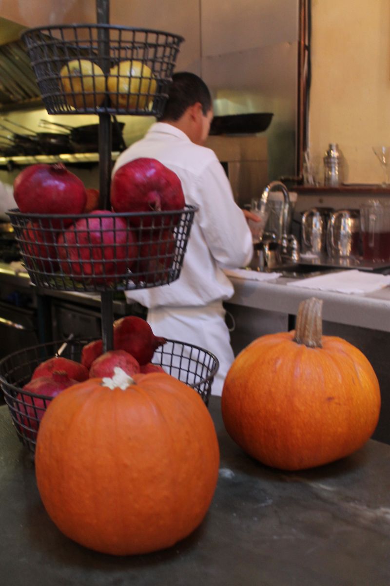 Pumpkins and Pomegranates on the bar