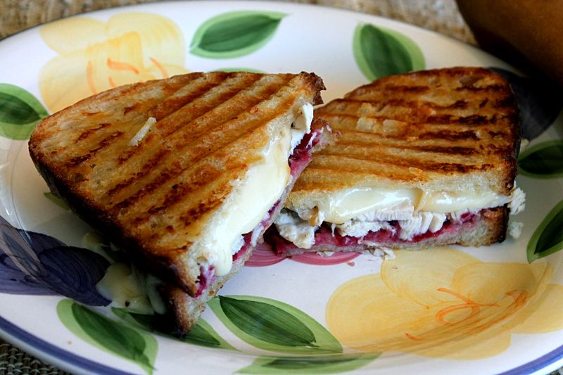 Panini of Turkey and Smoked Jarlsberg with Cranberry Chutney