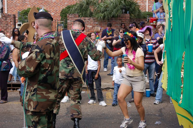 Dancing at the Mardi Gras!