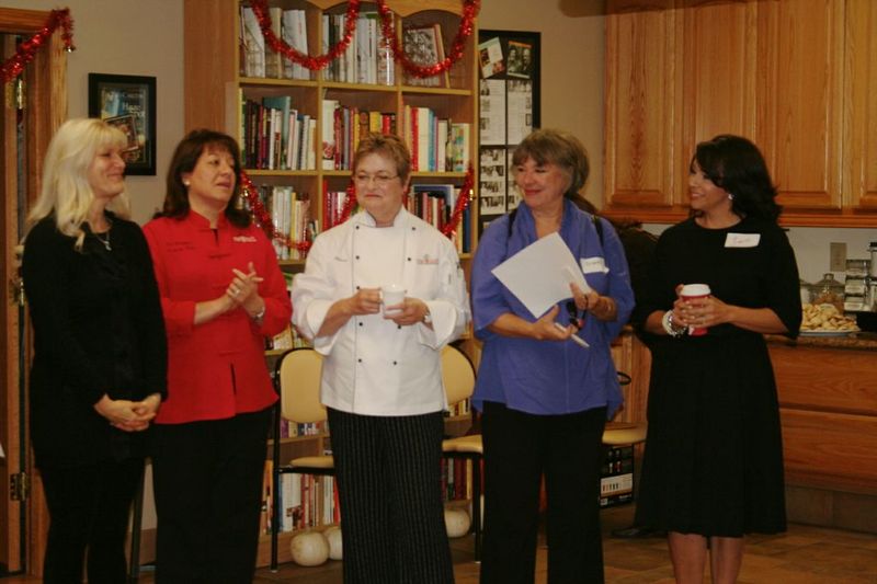 Sharon of Melissa's, Chef Ida, Cathy Thomas, Me and Louise Mellor