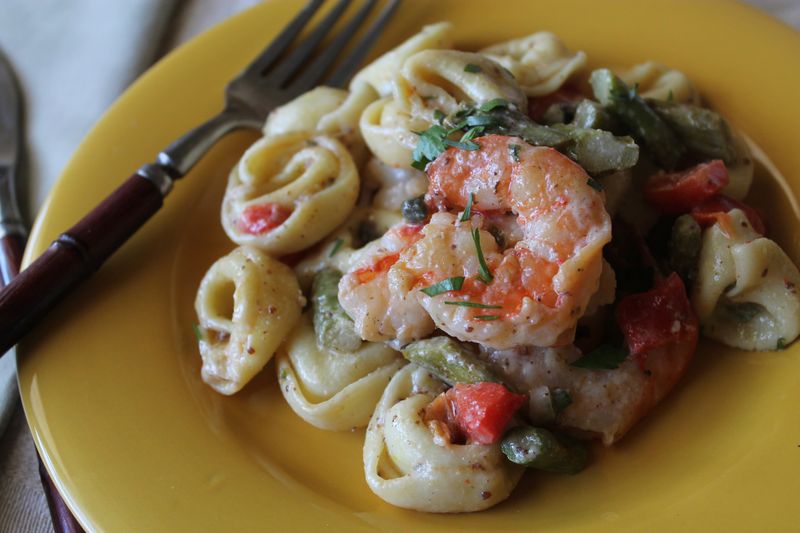 Shrimp and Tortellini Salad with Ravigote Sauce