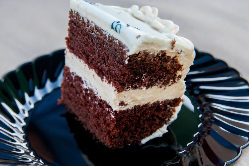 Mocha Fudge Cake with Sea Salt Caramel Icing